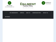 Tablet Screenshot of dalmenyfuneralhome.ca